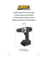 Meec tools 060-202 Operating Instructions Manual preview