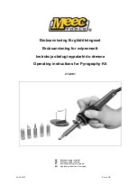 Meec tools 213-001 Operating Instructions Manual preview