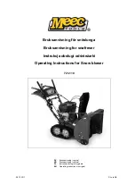 Meec tools 721-110 Operating Instructions Manual preview