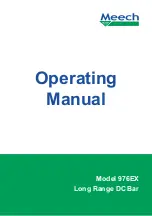 Предварительный просмотр 1 страницы Meech 976EX Operating Manual