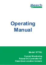 Предварительный просмотр 1 страницы Meech 977HL Operating Manual