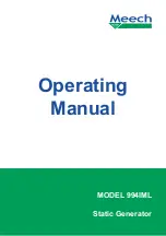 Предварительный просмотр 1 страницы Meech 994IML Operating Manual