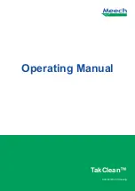 Предварительный просмотр 1 страницы Meech TakClean Operating Manual