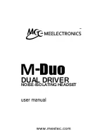 Preview for 1 page of Meelectronics M-Duo User Manual