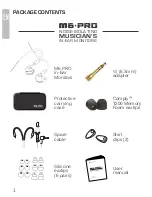 Предварительный просмотр 2 страницы Meelectronics M6PRO-CL User Manual