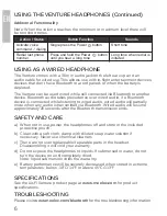 Preview for 8 page of Meelectronics VENTURE AF52 User Manual