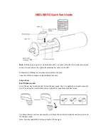 Preview for 1 page of Mees MS01B Quick Start Manual