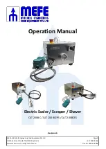 MEFE CAT 200BC Operation Manual предпросмотр