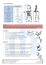 Предварительный просмотр 5 страницы MEFE CAT 350 210 Operation Manual