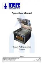 MEFE CAT 370 550 Operation Manual предпросмотр