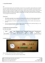 Предварительный просмотр 3 страницы MEFE CAT 370 550 Operation Manual