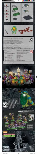 Предварительный просмотр 2 страницы Mega Bloks Nickelodeon Teenage Mutant Ninja Turtles Leonardo Classic Series Manual