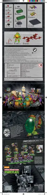 Предварительный просмотр 2 страницы Mega Bloks Nickelodeon Teenage Mutant Ninja Turtles Michelangelo Classic Series Manual