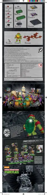 Предварительный просмотр 2 страницы Mega Bloks Nickelodeon Teenage Mutant Ninja Turtles Raphael Classic Series Manual