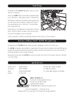 Preview for 3 page of Mega Catch ALPHA MCA 600 Operation Manual / Warranty