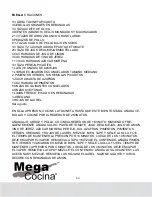 Preview for 42 page of Mega Cocina MCDHEPC5 Instruction Manual & Recipes