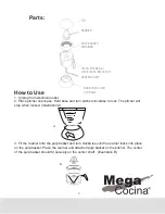 Предварительный просмотр 7 страницы Mega Cocina MCVSJU Instruction Manual