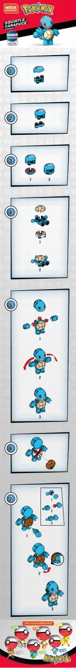 Preview for 1 page of Mega Construx POKEMON WONDER BUILDERS SQUIRTLE GKY70 Manual