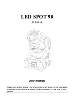 Mega LED Lighting MJ-1014 User Manual preview