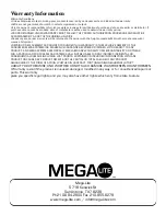 Предварительный просмотр 10 страницы Mega Lite 44010- Vazt UV50 User Manual