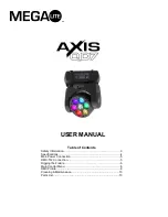 Предварительный просмотр 1 страницы Mega Lite Axis QD7 User Manual