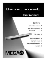 Предварительный просмотр 1 страницы Mega Lite Bright Stripe User Manual