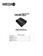 Mega Lite Color PAC 150 DMX User Manual предпросмотр