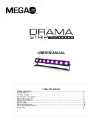 Preview for 1 page of Mega Lite Drama Strip P840 User Manual