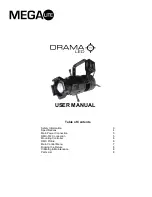 Preview for 1 page of Mega Lite Drama W50 LED User Manual