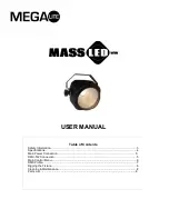 Mega Lite Mass-LED-WW User Manual preview