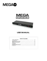 Mega Lite Mega Splitter User Manual предпросмотр