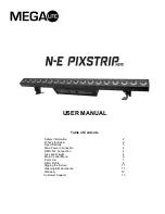 Preview for 1 page of Mega Lite N-E PIXSTRIP H216 User Manual