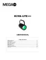 Mega Lite NOVA-LITE Q200 User Manual предпросмотр