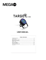 Mega Lite Target Q190 User Manual предпросмотр