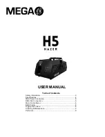 Mega H5 Hazer User Manual preview