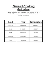 Preview for 12 page of MegaChef MCAI-850W Quick Start Manual