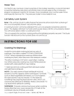 Предварительный просмотр 16 страницы MegaChef MCPR6100 Owner'S Manual