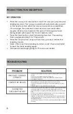 Preview for 8 page of MegaChef MCVS100 Owner'S Manual