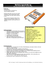 Megakick SunSet 3200 Reference Manual preview