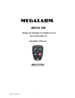 Megalarm MEGA 250 Installation Instructions Manual preview