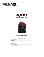 Предварительный просмотр 1 страницы MegaLite AXIS MINI GRID Q9 User Manual