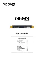 MegaLite DECO Driver CV4 User Manual preview