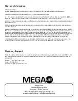 Предварительный просмотр 10 страницы MegaLite Drama LED Z50 WW User Manual