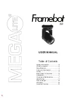 MegaLite Framebot 600 User Manual предпросмотр