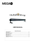 MegaLite Outshine Strip Q80 User Manual предпросмотр