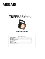 Preview for 1 page of MegaLite TUFFBABYVW-42 User Manual