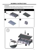 Preview for 6 page of Megamaster 3 B Plancha Assembly & Operating Instructions