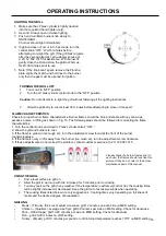 Preview for 11 page of Megamaster 3 B Plancha Assembly & Operating Instructions