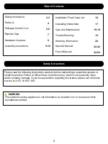 Preview for 2 page of Megamaster 810-0026E Assembly & Operating Instructions