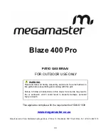 Preview for 33 page of Megamaster Blaze 200 Operating Instructions Manual